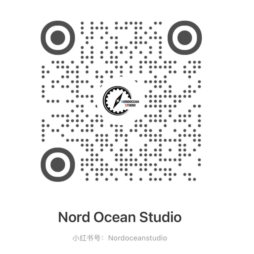 Xiaohongshu QR code for Nord Ocean Studio